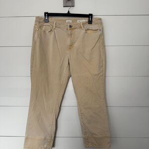 J Jill Women’s 12 Authentic Fit Jeans Pants Colored Yellow